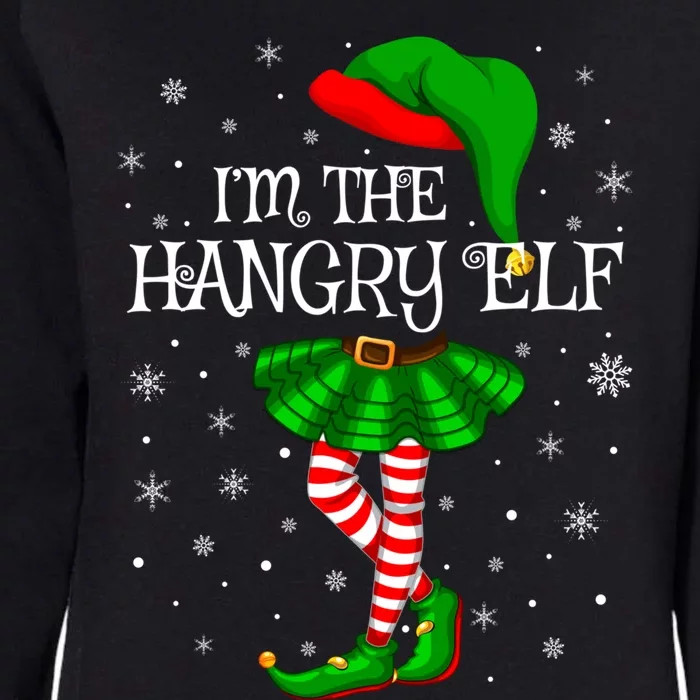 Family Matching Im The Hangry Elf Christmas Cool Gift Womens California Wash Sweatshirt