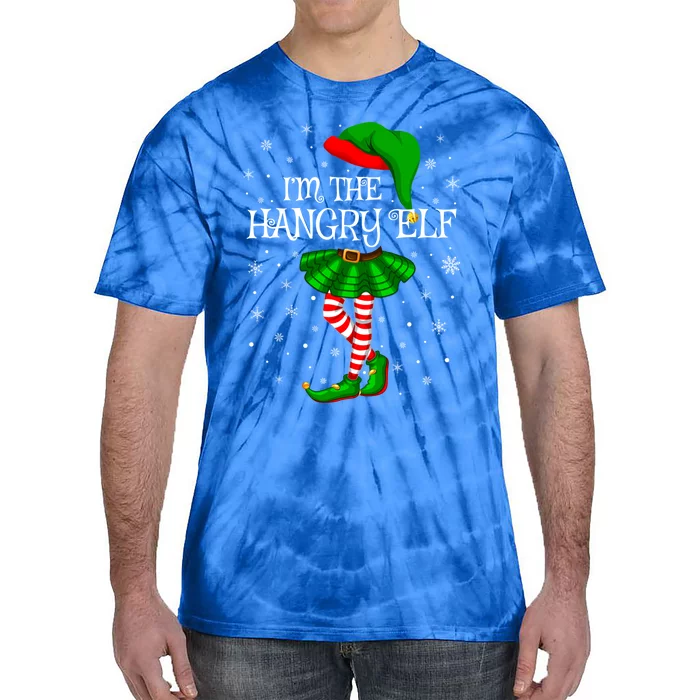 Family Matching Im The Hangry Elf Christmas Cool Gift Tie-Dye T-Shirt