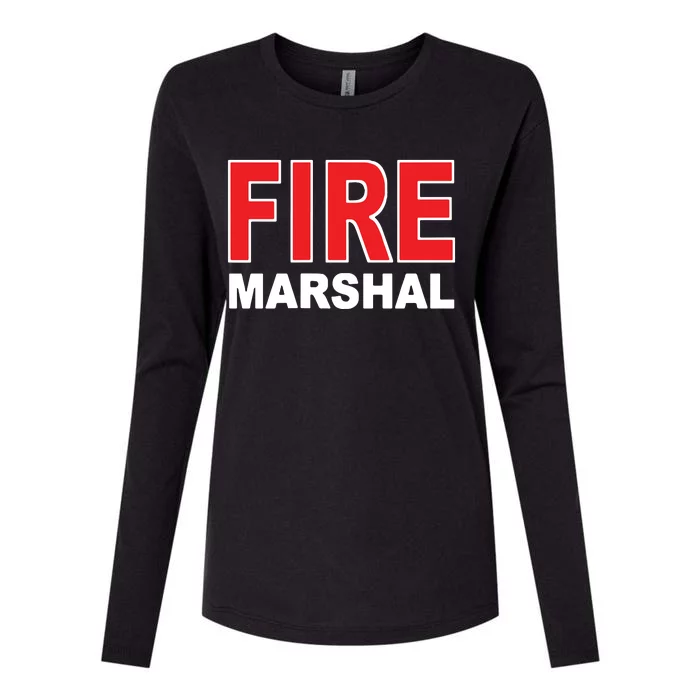 FIRE MARSHAL INVESTIGATOR COMMISSIONER FIREFIGHTER Womens Cotton Relaxed Long Sleeve T-Shirt