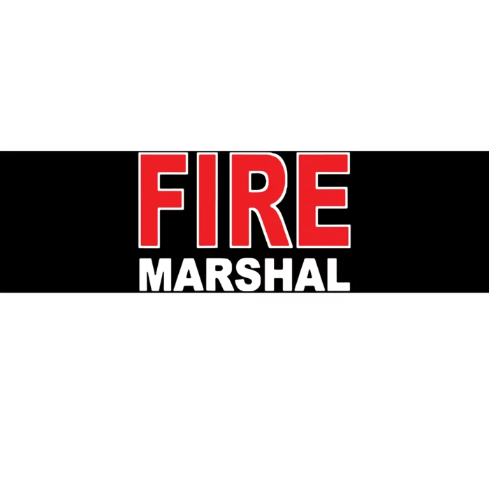 FIRE MARSHAL INVESTIGATOR COMMISSIONER FIREFIGHTER Bumper Sticker