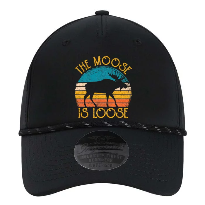 Funny Moose Is Loose Animal Apparel Cute Women Alaska Performance The Dyno Cap