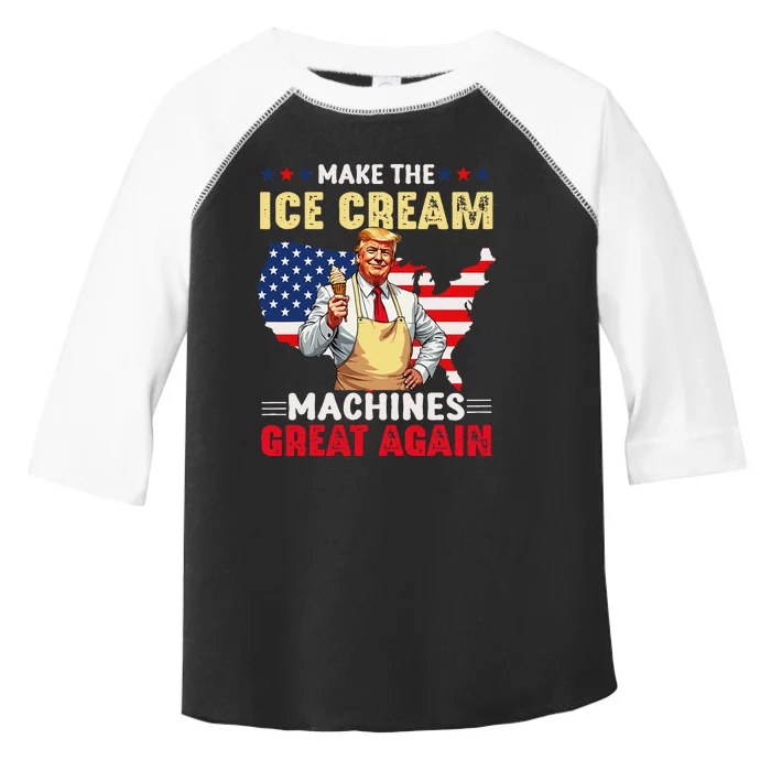 Funny Make Ice Cream Machines Great Again Trump Ice Cream Toddler Fine Jersey T-Shirt