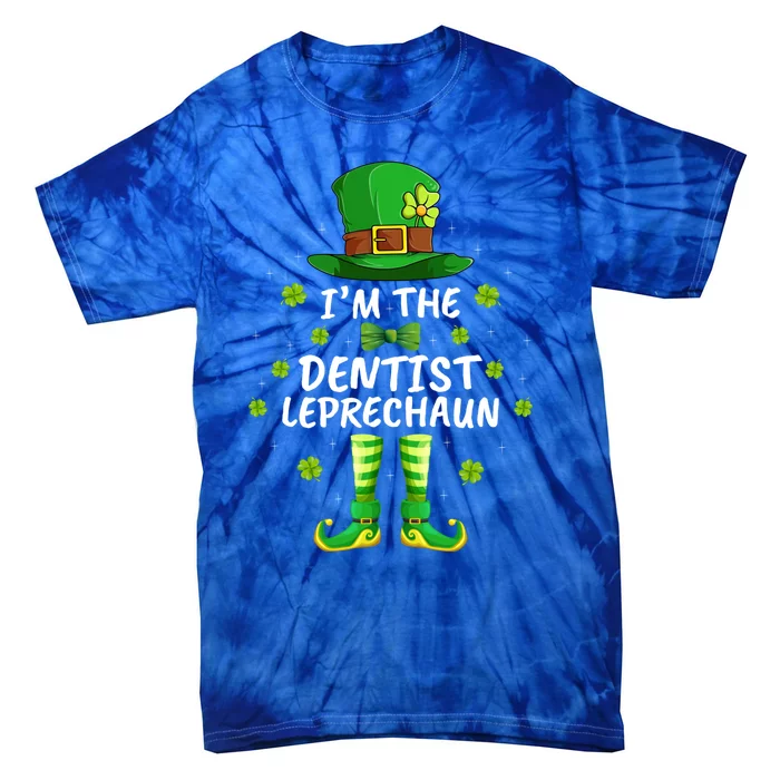 Family Matching I'm The Dentist Leprechaun St Patrick's Day Gift Tie-Dye T-Shirt