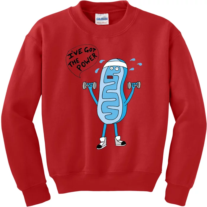 Funny Mitochondria IVe Got The Power Of Biology Kids Sweatshirt