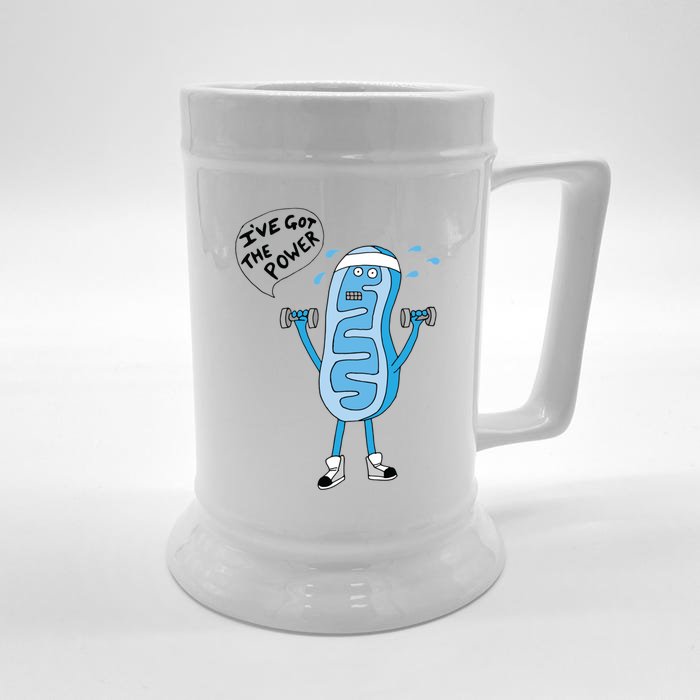 Funny Mitochondria IVe Got The Power Of Biology Front & Back Beer Stein