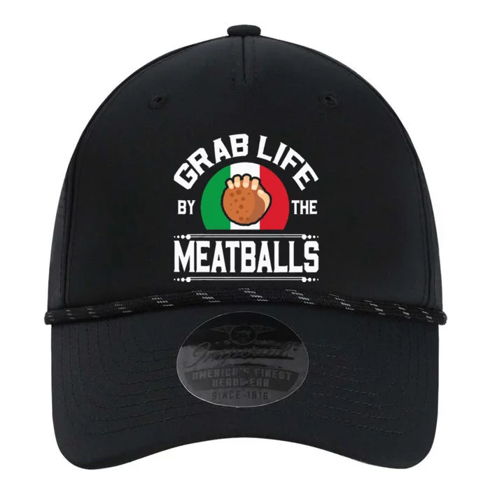 Funny Meatball Italian Food Italy Flag Performance The Dyno Cap