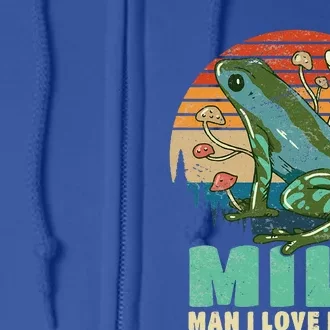 Frog Man I Love Frogs Full Zip Hoodie