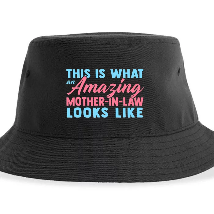 Funny Mother In Law From Daughter Mother's Day Wo Gift Sustainable Bucket Hat