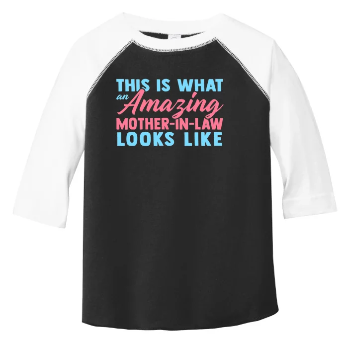 Funny Mother In Law From Daughter Mother's Day Wo Gift Toddler Fine Jersey T-Shirt