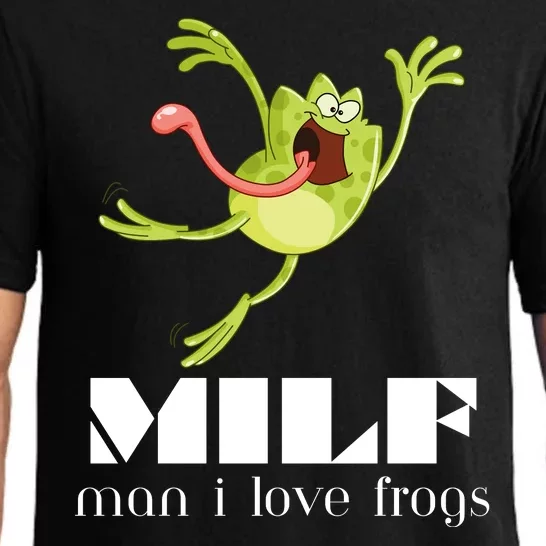 Frog Man I Love Frogs Funny Milf Pajama Set