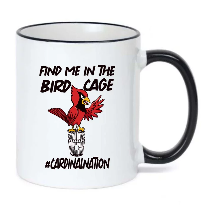 Find Me In The Bird Cage Black Color Changing Mug