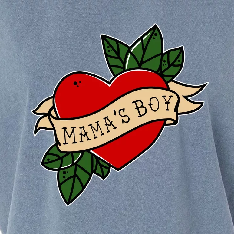 Funny Mama Is My Valentine MamaS Boy Valentines Day Heart Garment-Dyed Women's Muscle Tee