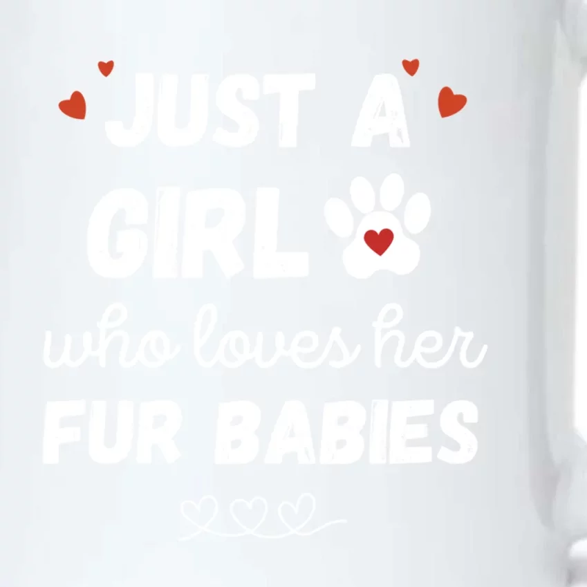 Fur Mom Just A Who Loves Her Fur Gift Black Color Changing Mug