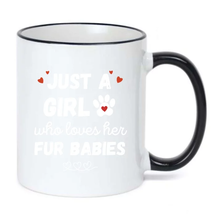 Fur Mom Just A Who Loves Her Fur Gift Black Color Changing Mug