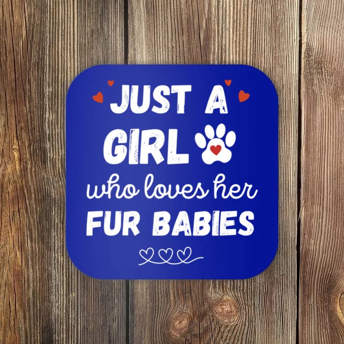 Fur Mom Just A Who Loves Her Fur Gift Coaster