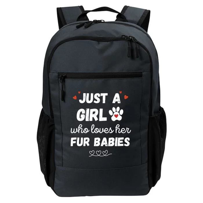 Fur Mom Just A Who Loves Her Fur Gift Daily Commute Backpack