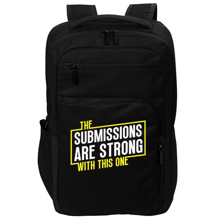 Funny MMA Jiu Jitsu Gift Submission Design BJJ Impact Tech Backpack