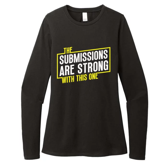 Funny MMA Jiu Jitsu Gift Submission Design BJJ Womens CVC Long Sleeve Shirt