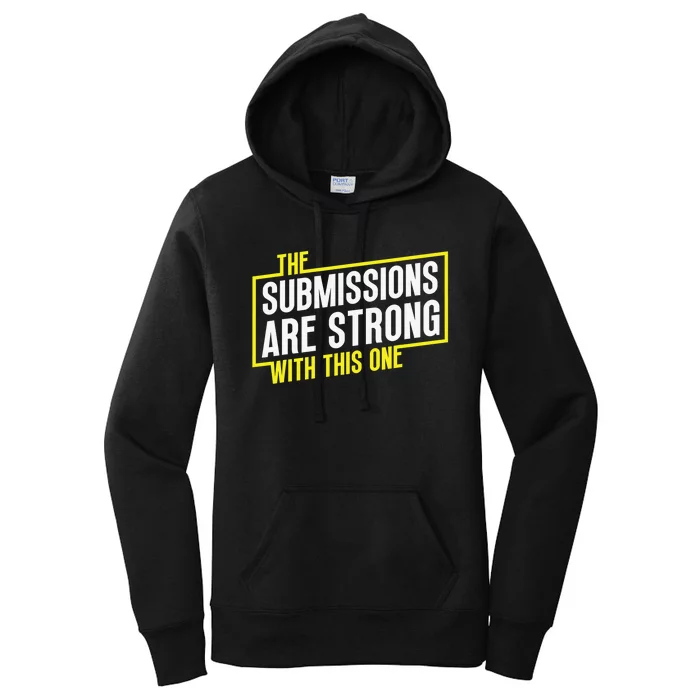 Funny MMA Jiu Jitsu Gift Submission Design BJJ Women's Pullover Hoodie