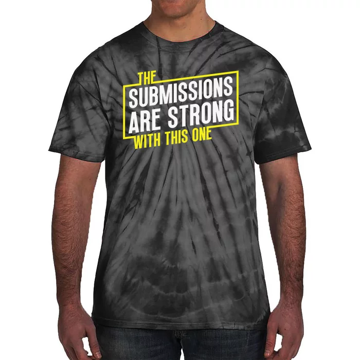 Funny MMA Jiu Jitsu Gift Submission Design BJJ Tie-Dye T-Shirt