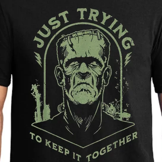 Frankenstein Monster Just Trying To Keep It Together Pajama Set