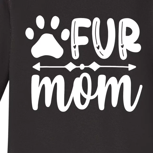 Fur Mom Kitty Cat Lover Baby Long Sleeve Bodysuit