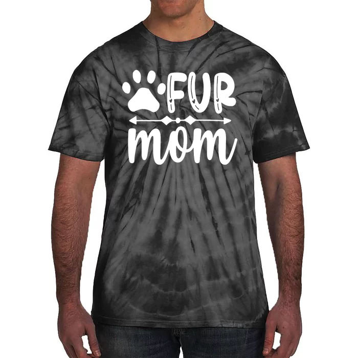 Fur Mom Kitty Cat Lover Tie-Dye T-Shirt