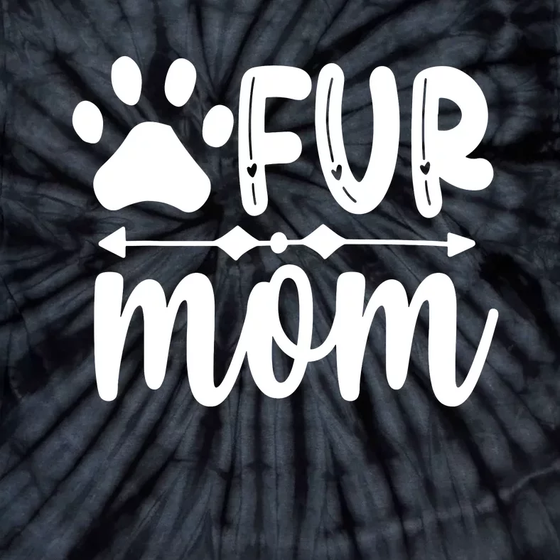 Fur Mom Kitty Cat Lover Tie-Dye T-Shirt