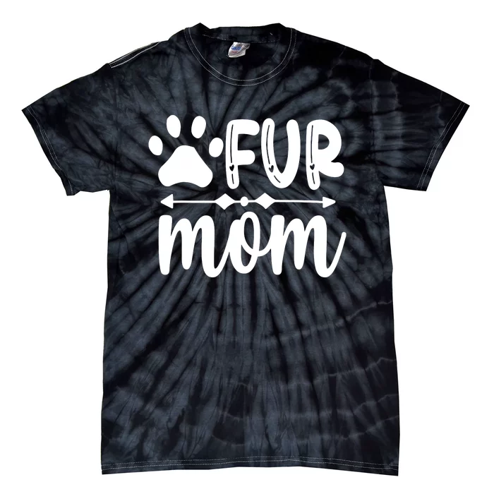 Fur Mom Kitty Cat Lover Tie-Dye T-Shirt