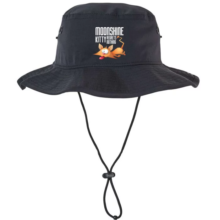 Funny Moonshine Kitty Regrets Nothing Whiskey Ers Gift Legacy Cool Fit Booney Bucket Hat