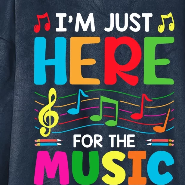 Funny Music Lover Music Quotes Musical Notes Hooded Wearable Blanket