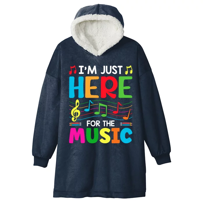 Funny Music Lover Music Quotes Musical Notes Hooded Wearable Blanket