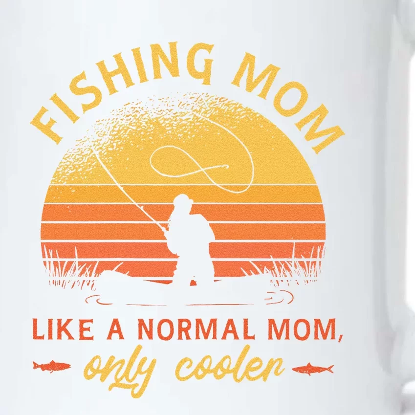 Fishing Mom Like A Normal Mom Only Cooler Black Color Changing Mug