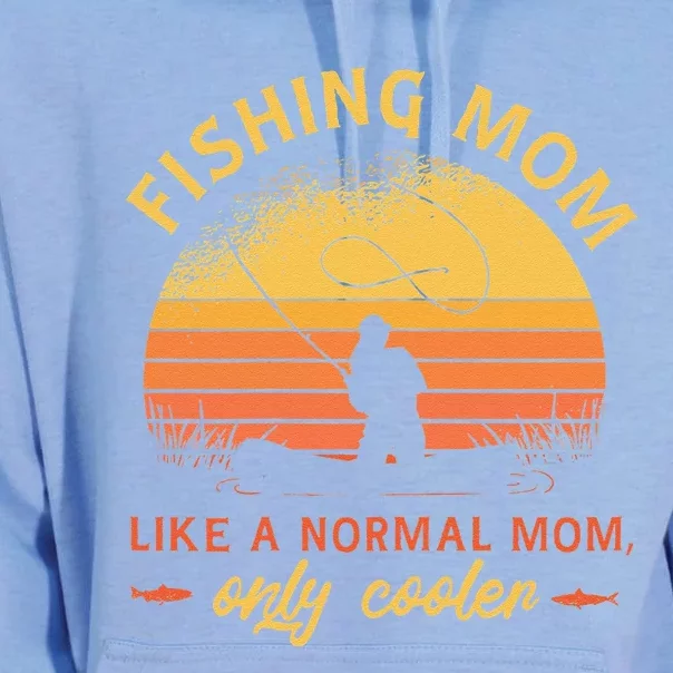 Fishing Mom Like A Normal Mom Only Cooler Unisex Surf Hoodie