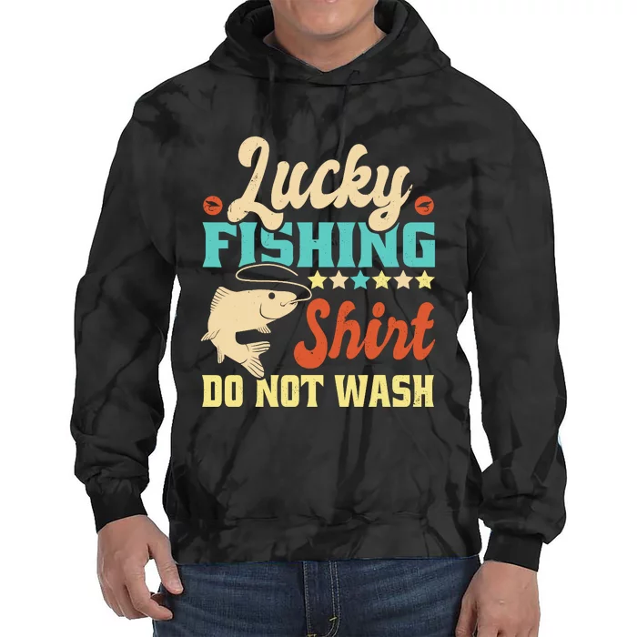 Funny My Lucky Fishing For Dad Tie Dye Hoodie