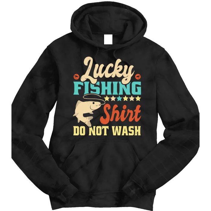 Funny My Lucky Fishing For Dad Tie Dye Hoodie