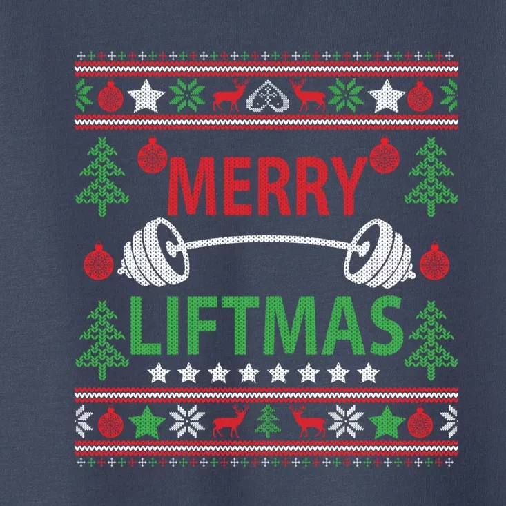 Funny Merry Liftmas Fitness Toddler T-Shirt