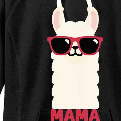 Funny Mama Llama Drama Mama Llama Momma Women's Fleece Hoodie