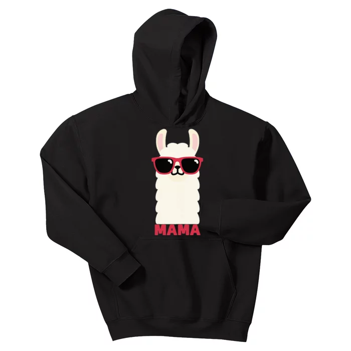 Funny Mama Llama Drama Mama Llama Momma Kids Hoodie