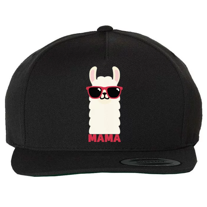 Funny Mama Llama Drama Mama Llama Momma Wool Snapback Cap