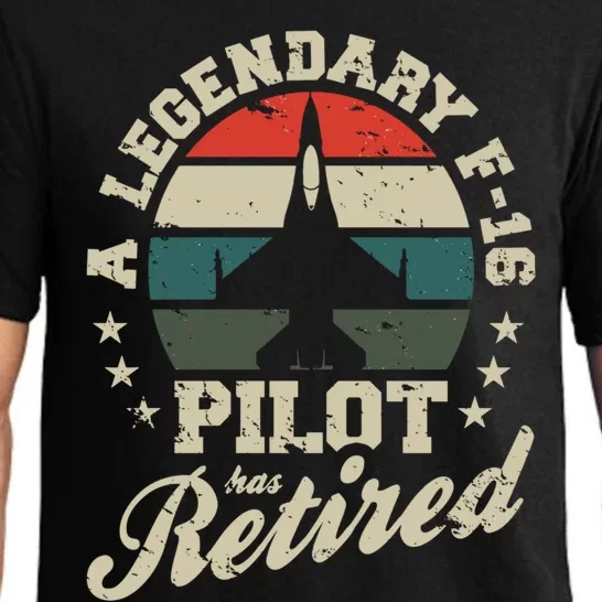 F16 Multirole Legendary Pilot Has Retired Veteran Fighter Gift Pajama Set