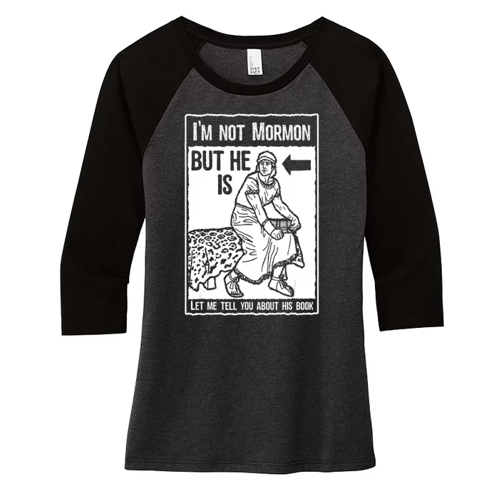 Funny Mormon Lds Book Of Mormon Missionary Women's Tri-Blend 3/4-Sleeve Raglan Shirt