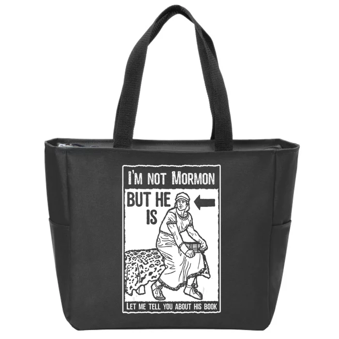 Funny Mormon Lds Book Of Mormon Missionary Zip Tote Bag