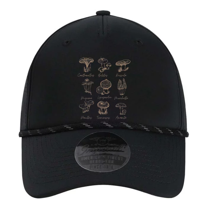 Fungi Mushroom Lover Mycology Vintage Goth Style Performance The Dyno Cap