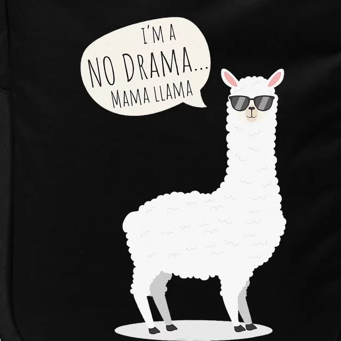 Funny Mama Llama No Drama Alpaca Impact Tech Backpack