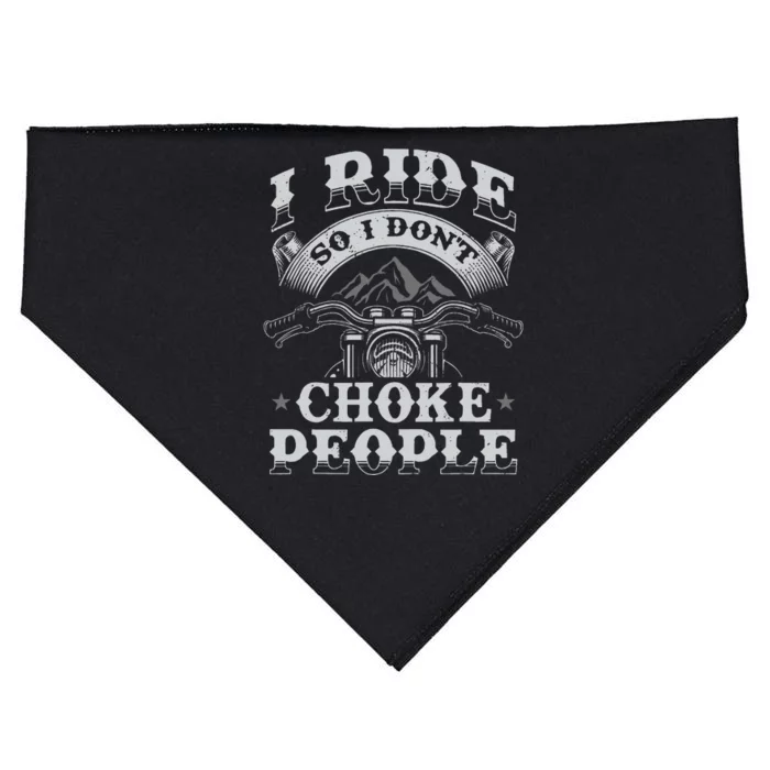 Funny Motorcycle Lover Motorbike Rider USA-Made Doggie Bandana