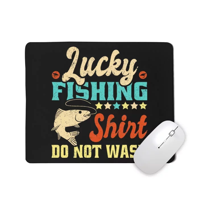 Funny My Lucky Fishing dad Mousepad