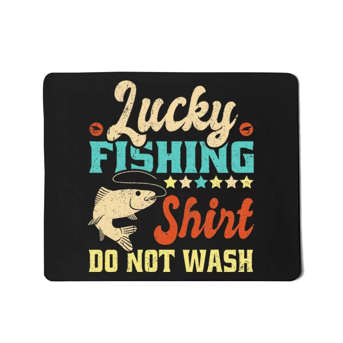 Funny My Lucky Fishing dad Mousepad