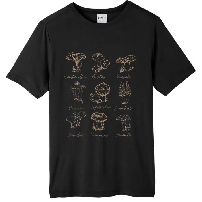 Fungi Mushroom Lover Mycology Vintage Goth Style ChromaSoft Performance T-Shirt