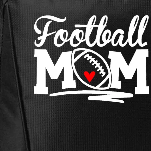 Football Mom Leopard Football Love Football Player City Backpack